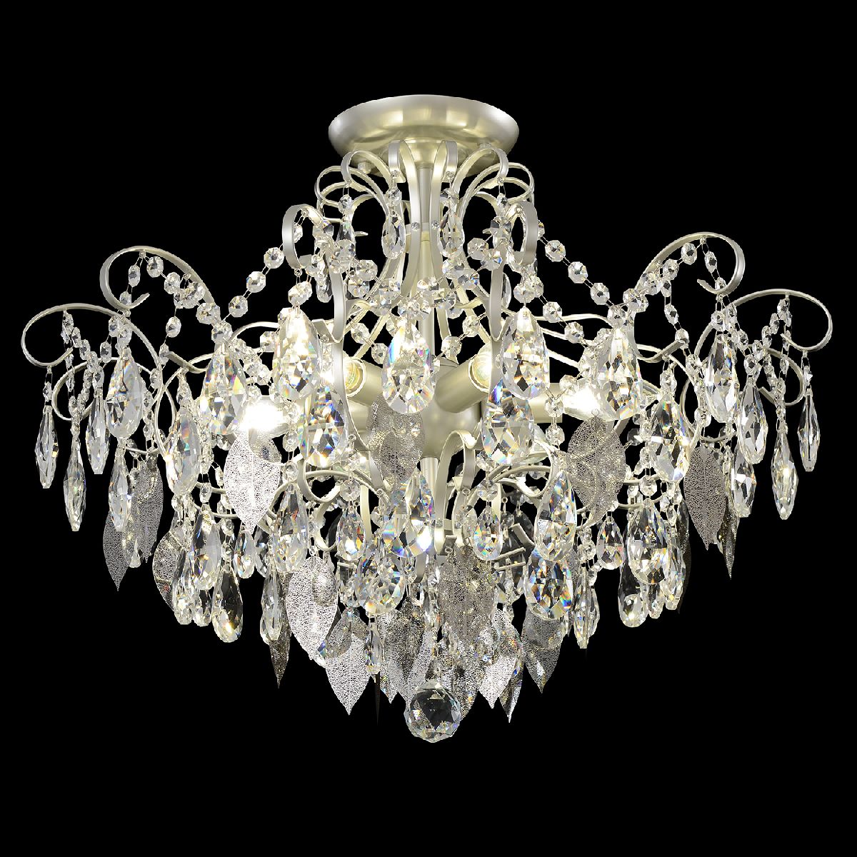 Потолочная люстра Crystal Lux ESMIRALDA PL6 SILVER