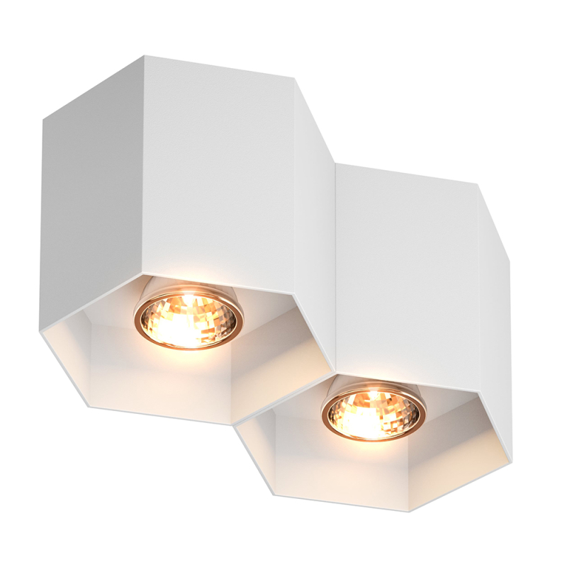 Потолочный светильник Zumaline POLYGON CL2 20036-WH
