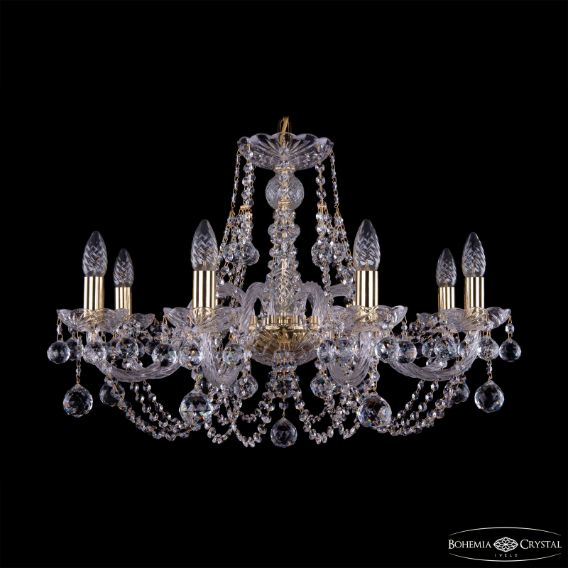 Подвесная люстра Bohemia Ivele Crystal 1406/8/240 G Balls