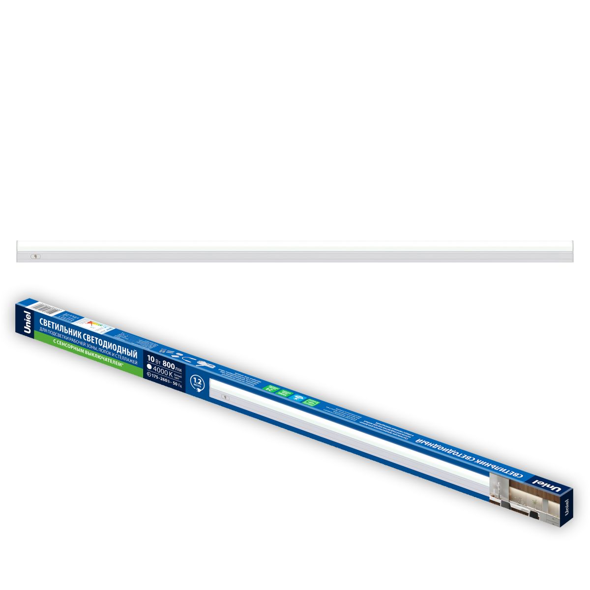 Линейный светильник Uniel ULI-L04-10W/4000K IP40 WHITE UL-00012875