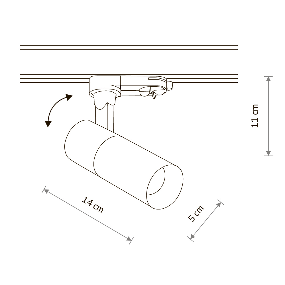 Трековый трехфазный светильник Nowodvorski Ctls Tinos Led White 10390