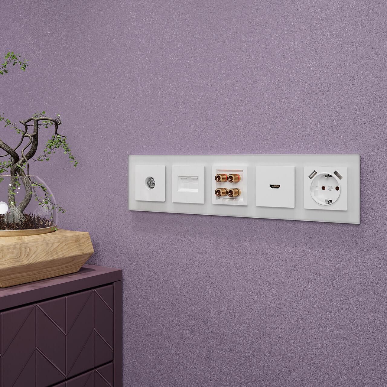 Рамка на 5 постов Werkel Favorit белый матовый W0051105 4690389160103