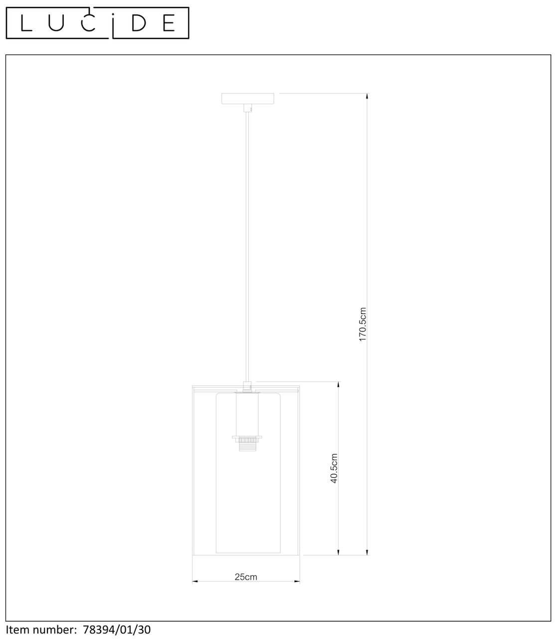 Подвесной светильник Lucide DOUNIA 78394/01/30
