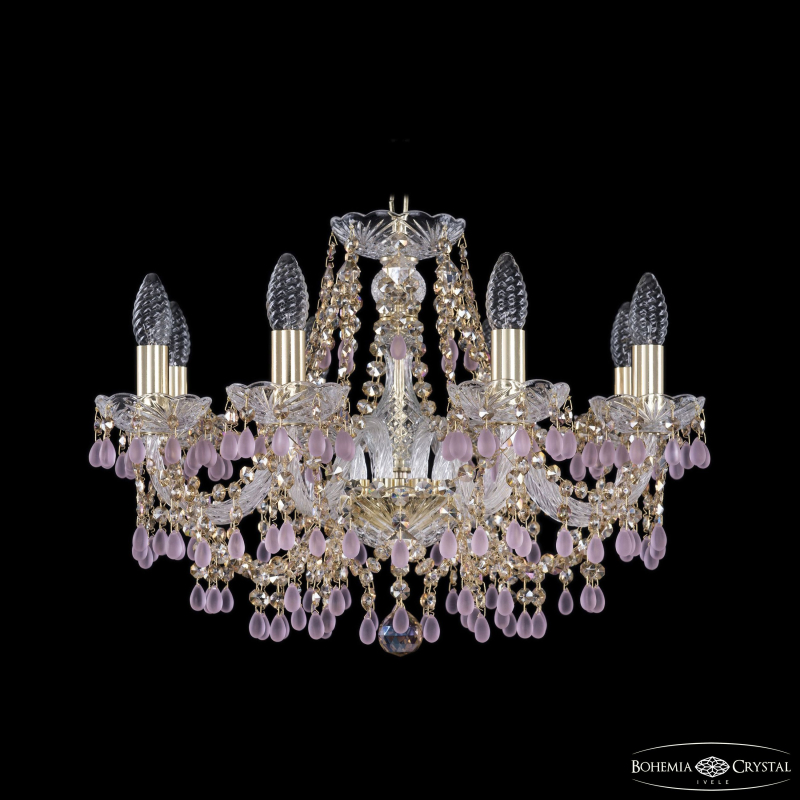 Подвесная люстра Bohemia Ivele Crystal 1410/8/195 G V7010 R777