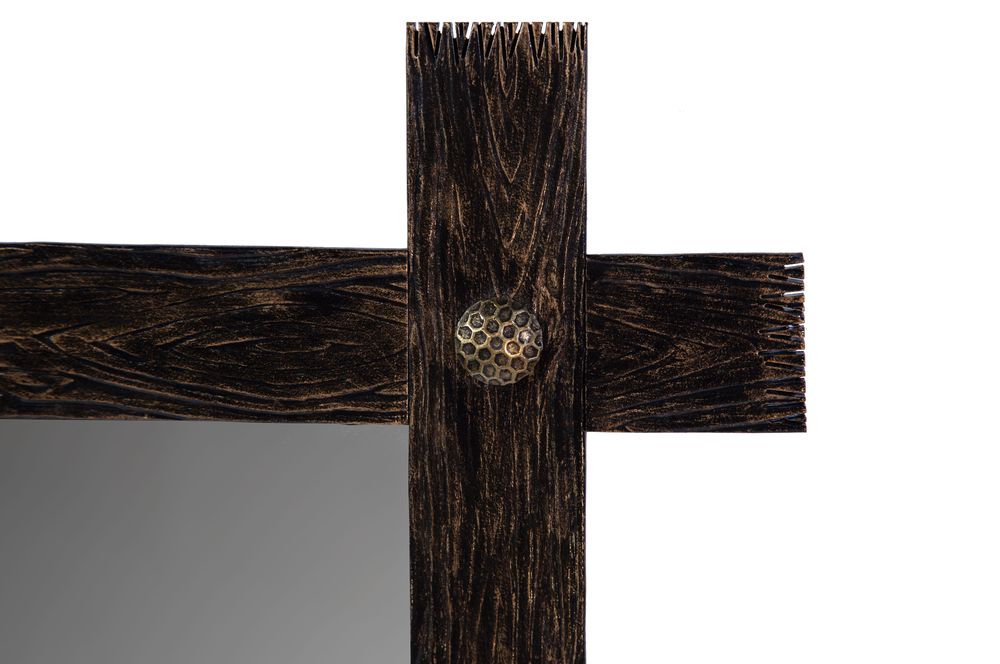 Зеркало Runden Кора II золото/коричневый V20101