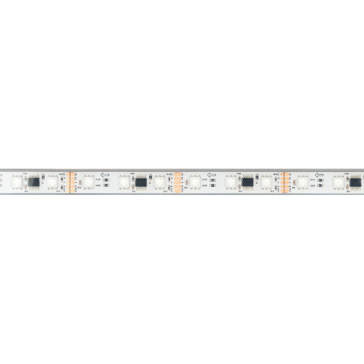 Светодиодная герметичная лента Arlight DMX-PFS-B60-12mm 12V RGB-PX3 (14 W/m, IP68, 5060, 5m) 039175