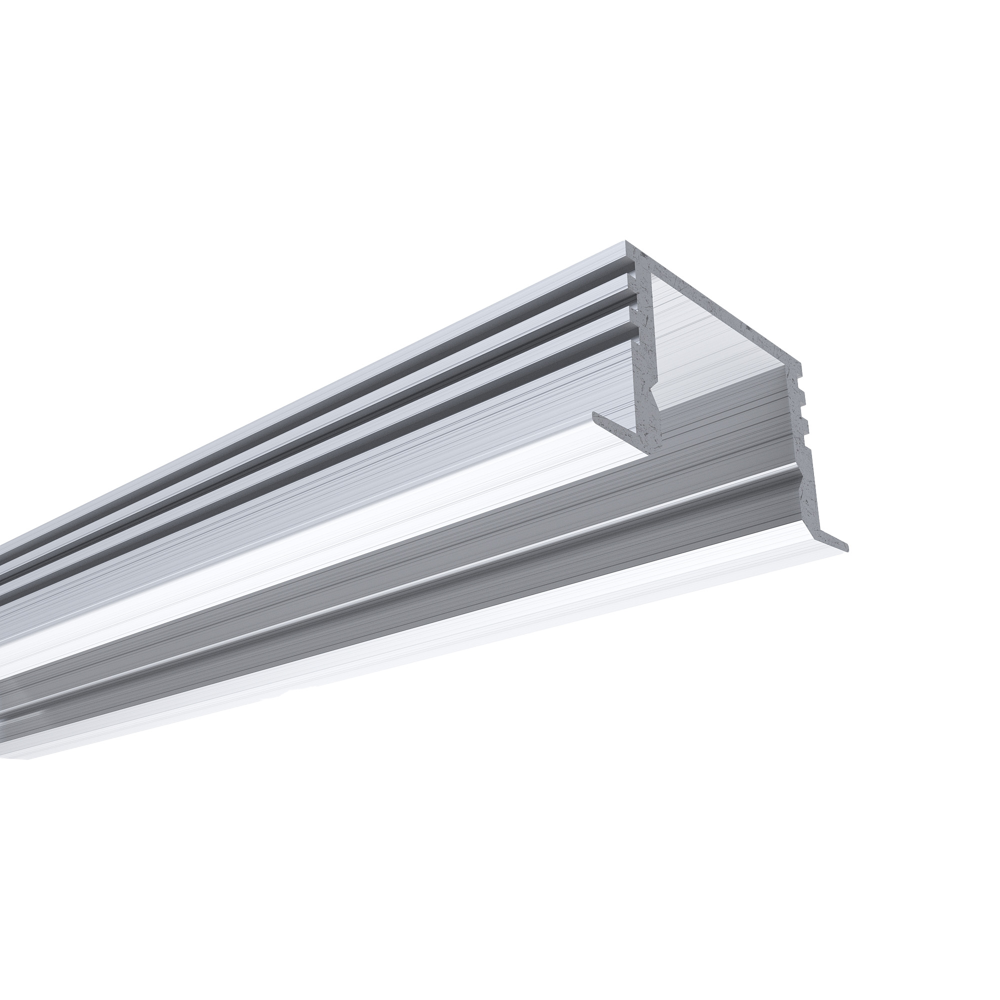 Профиль встраиваемый Apeyron ширина ленты до 10мм (рассеиватель, заглушки - 2шт) 08-11