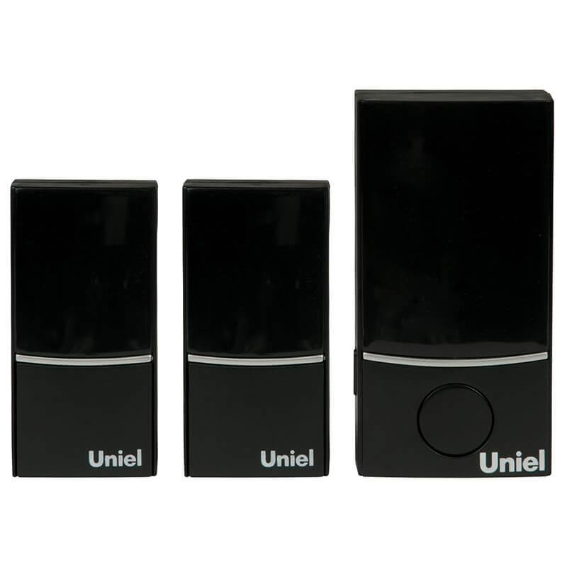 Звонок беспроводной (05469) Uniel UDB-090W-R1T2-32S-100M-BL