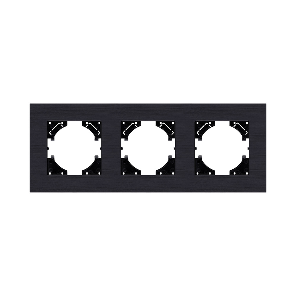 Рамка 3-постовая, черный Kollinger Reflex AL RA3BK