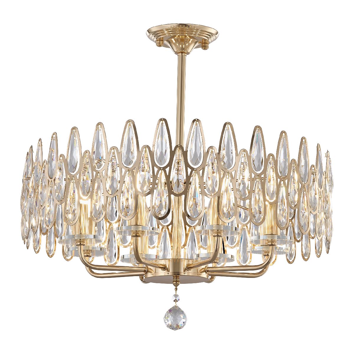 Люстра на штанге Arte Milano Sorrento 372009/8/250/580 GD