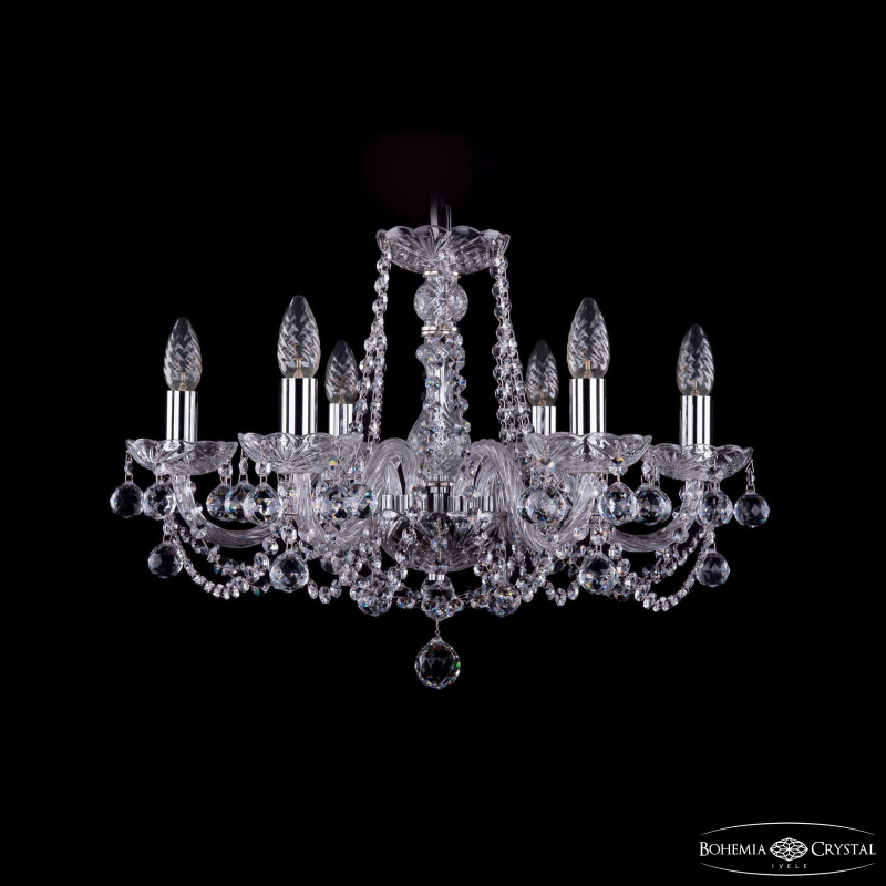Подвесная люстра Bohemia Ivele Crystal 1402/6/195 Ni Balls