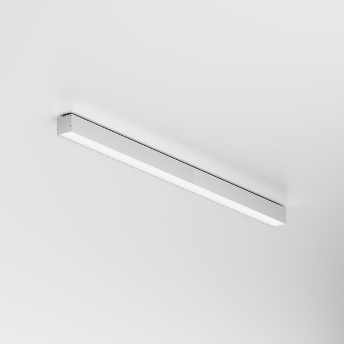 Линейный накладной светильник Maytoni Technical 4000K 50x50 (Серебро, 1 м) LL311020