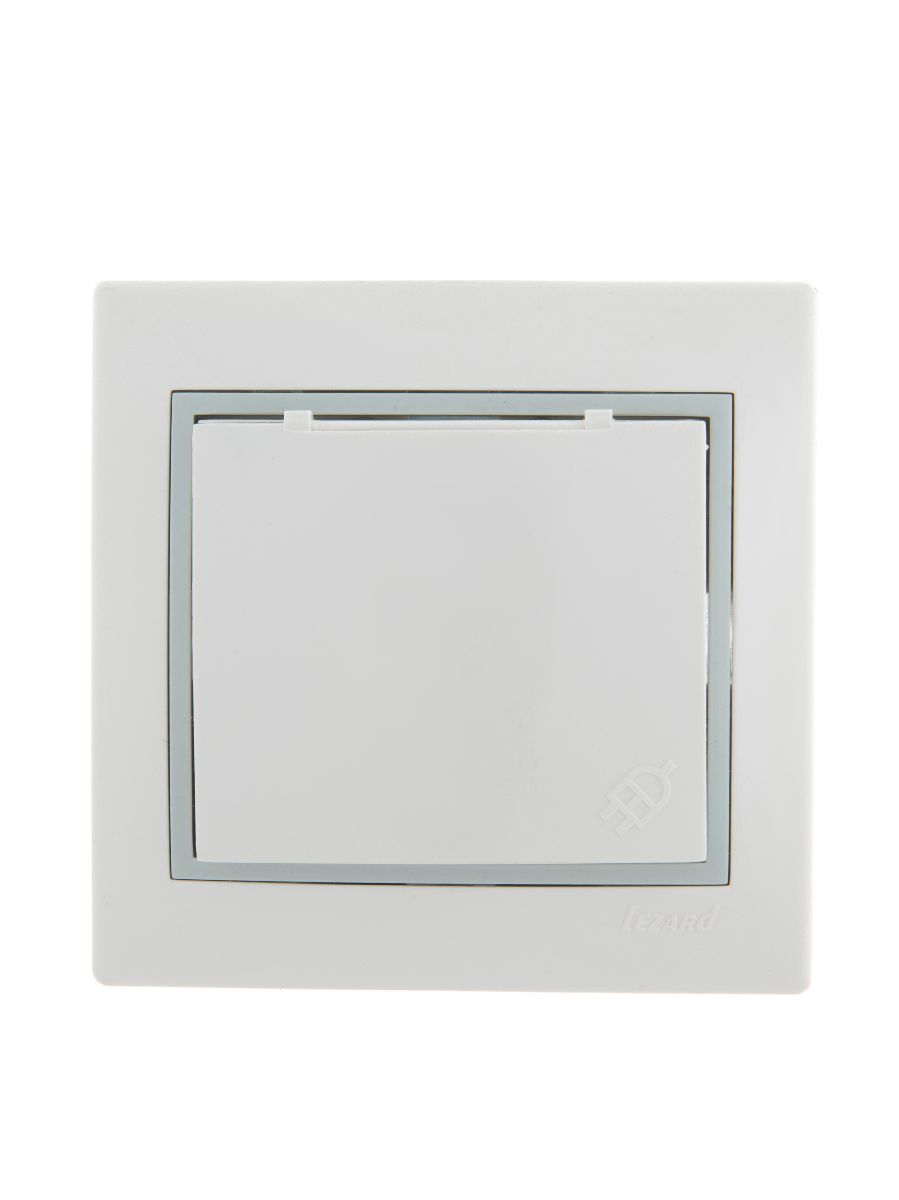 Розетка с/з с крышкой Lezard Mira 701-0215-123