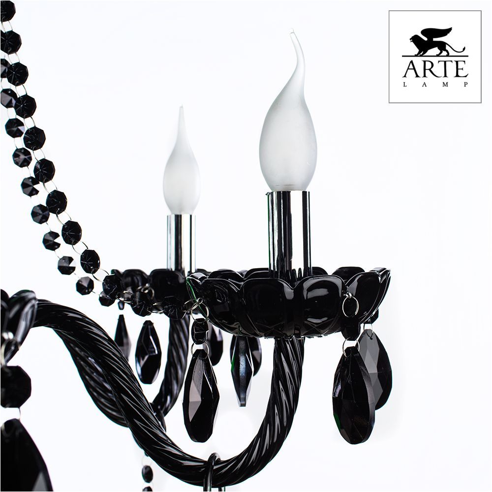 Подвесная люстра черная Arte Lamp Teatro A3964LM-6BK
