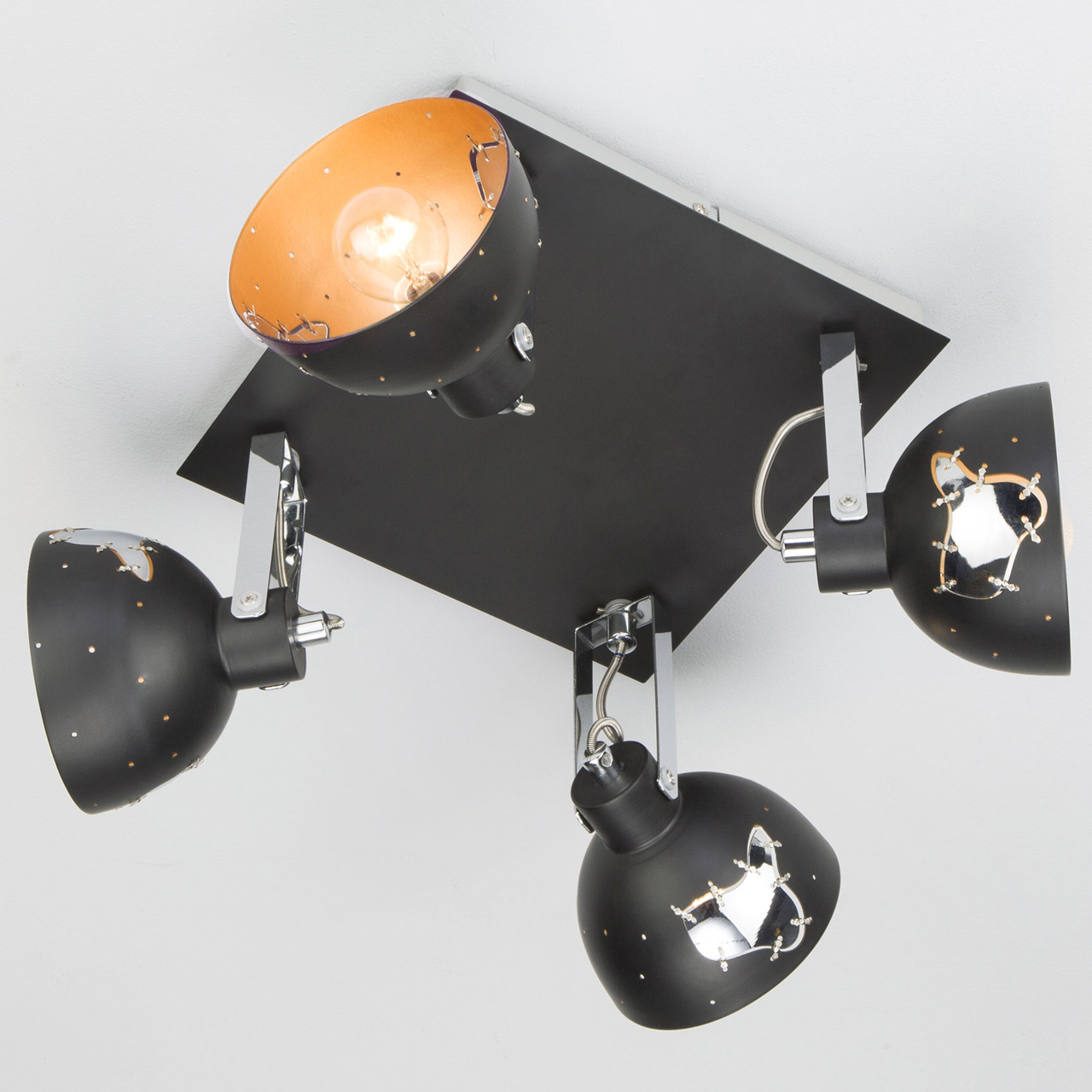 Спот Eurosvet Grunge 20069/4 черный