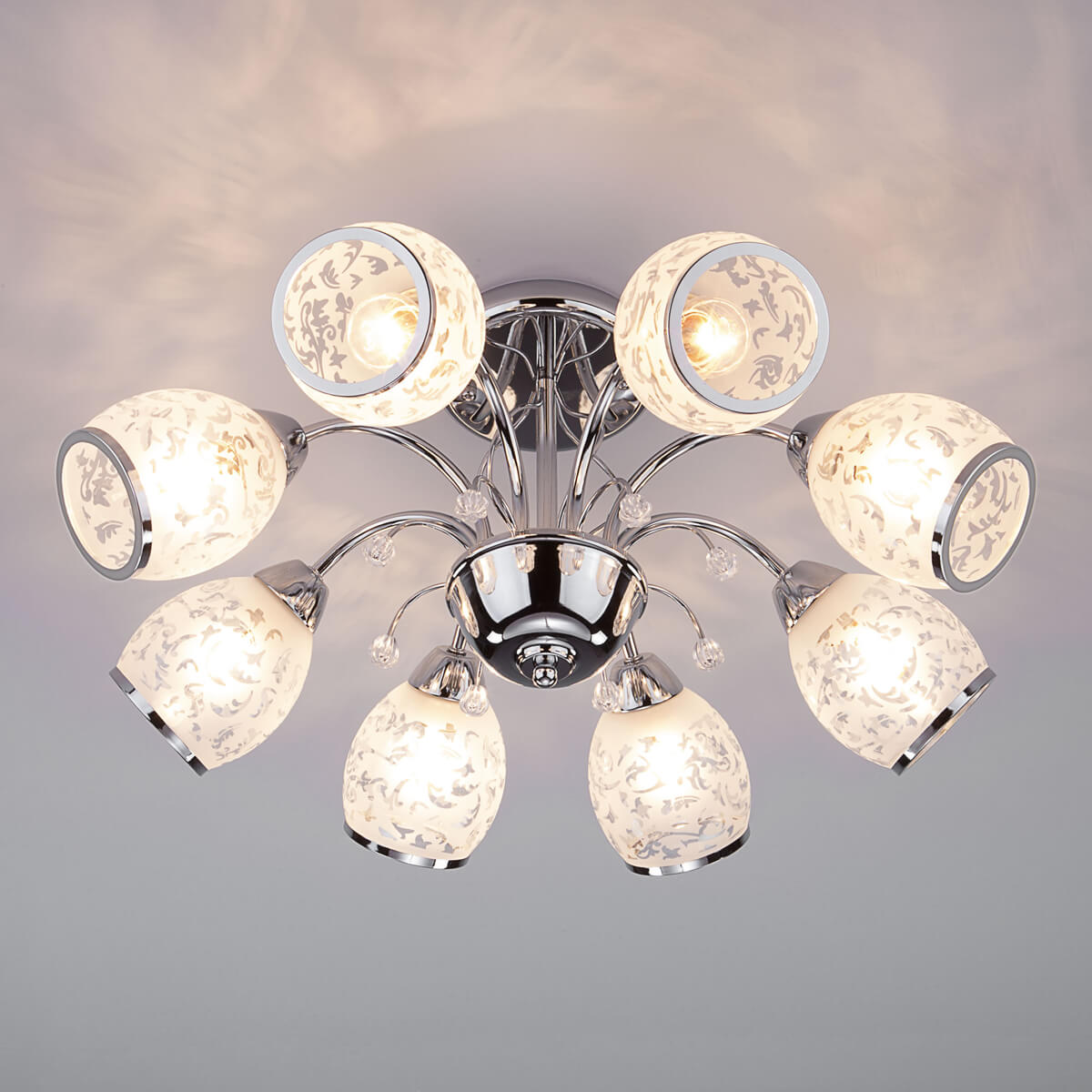 Потолочная люстра Eurosvet 30026/8 хром