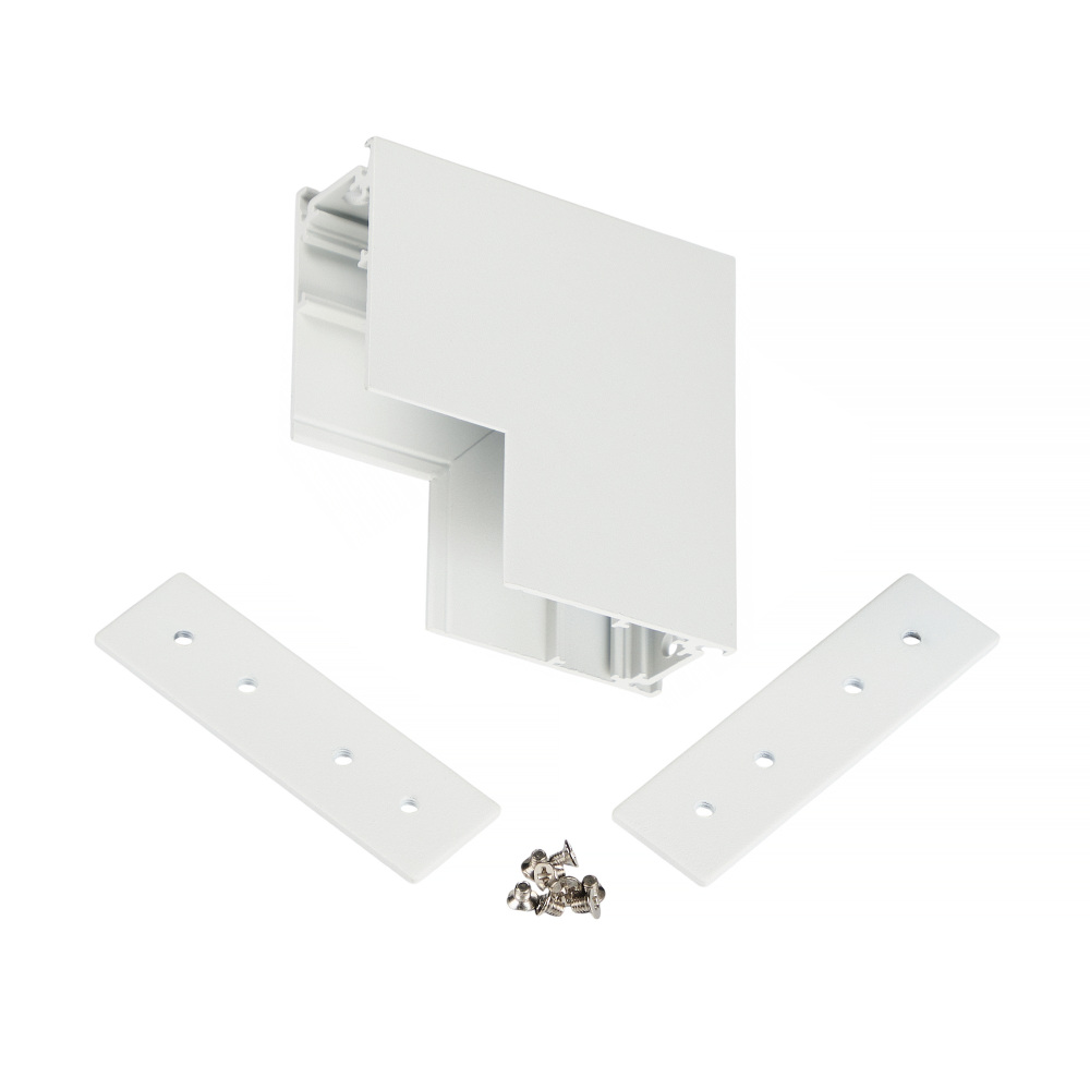 Коннектор угловой для магнитного шинопровода Myfar Accessories for MagLine 23 MT0201-CLW-W