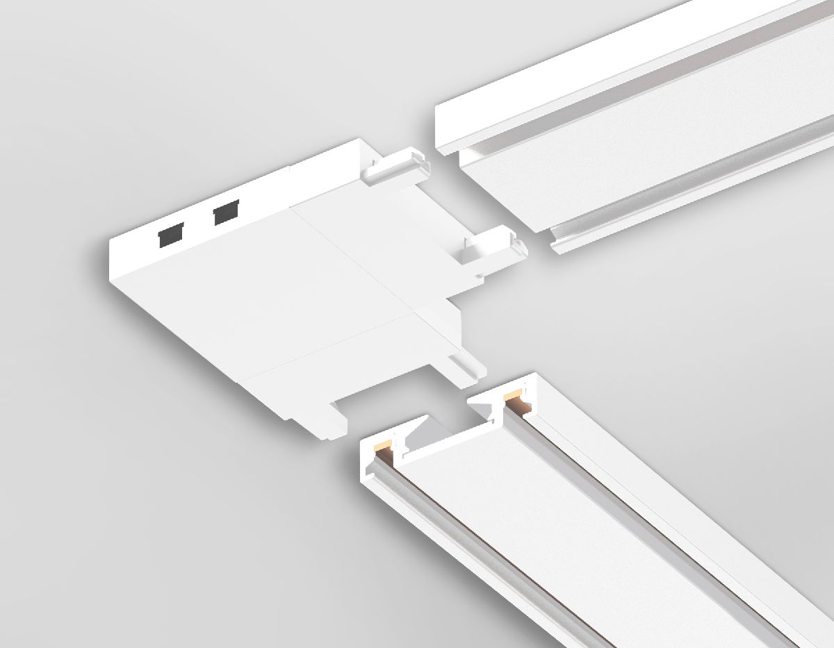 Коннектор угловой для шинопровода Ambrella Light Magnetic Ultra Slim Track System GV1113