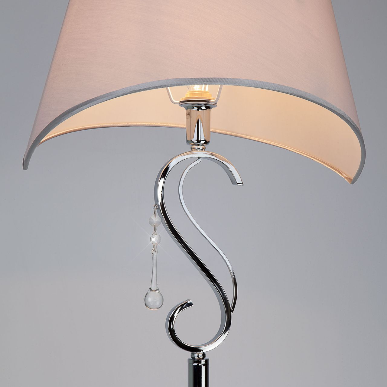 Торшер Eurosvet Kelly 01054/1 хром/прозрачный хрусталь Strotskis