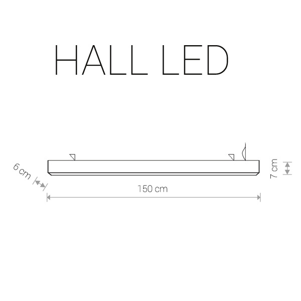Подвесной светодиодный светильник Nowodvorski Hall Led 9357