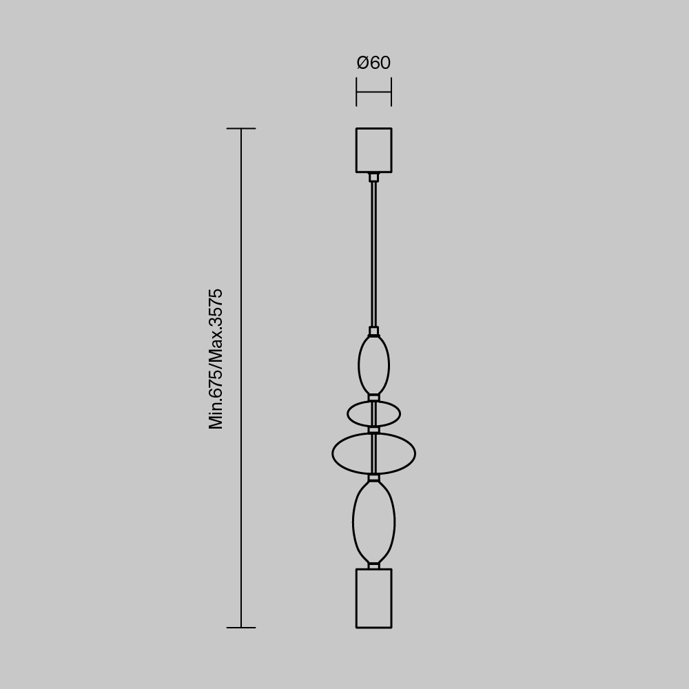 Подвесной светильник Maytoni Monochrome MOD071PL-L8B3K1