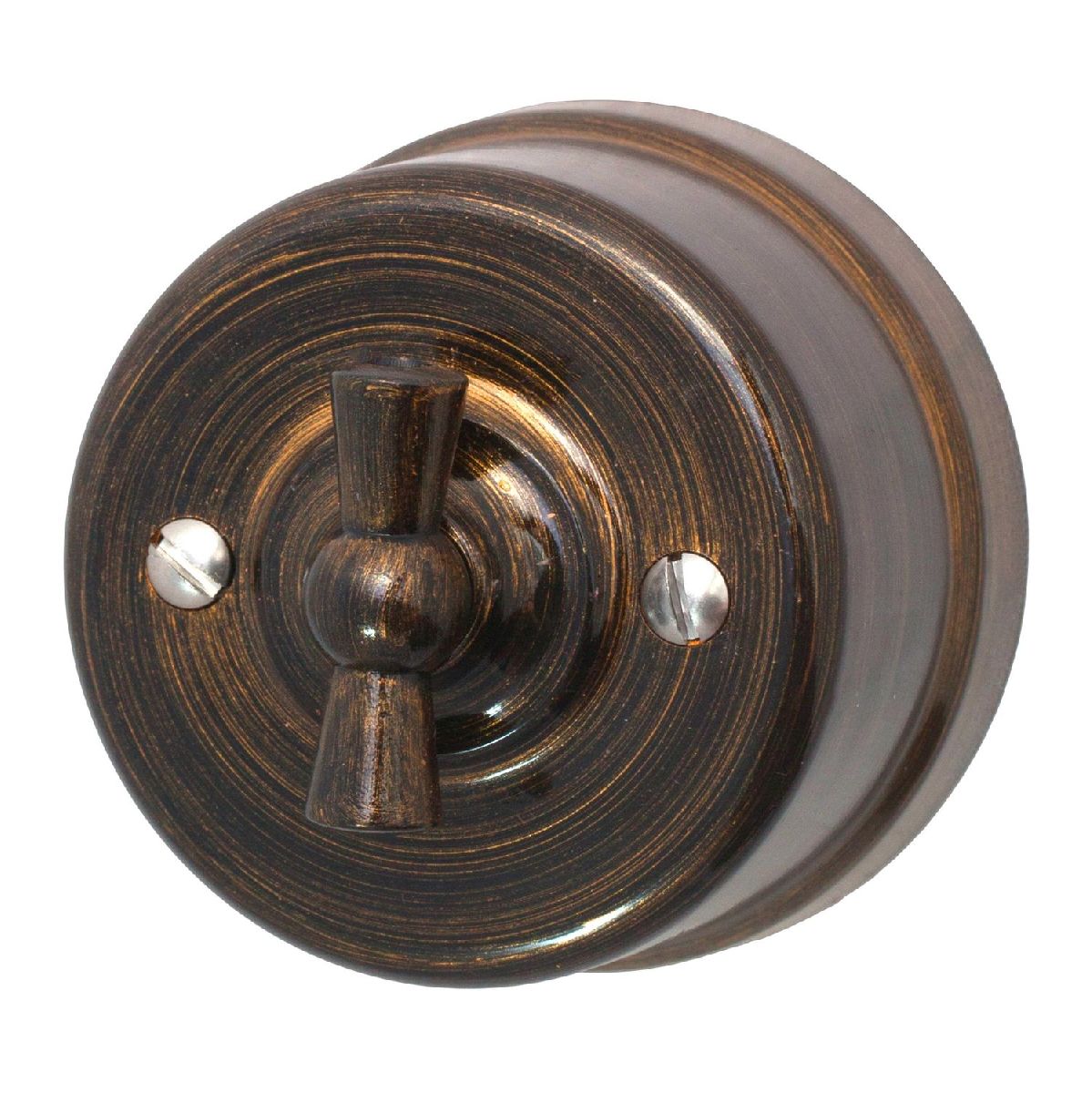 Выключатель одноклавишный проходной Bironi Лизетта B1-201-25