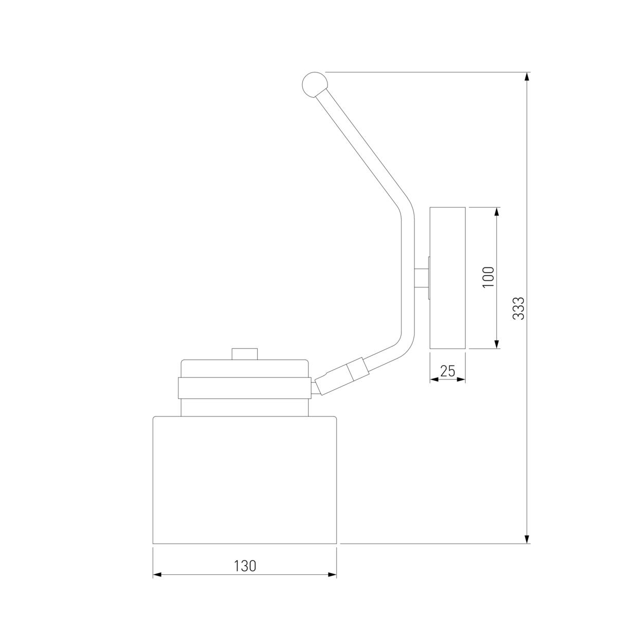 Бра Eurosvet Batler 70133/1 черный