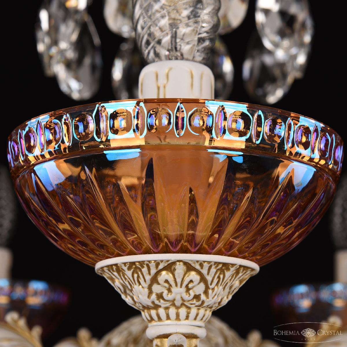 Подвесная люстра Bohemia Ivele Crystal AL79101/10+5/250/2D A WMG P Shampan/M-1G