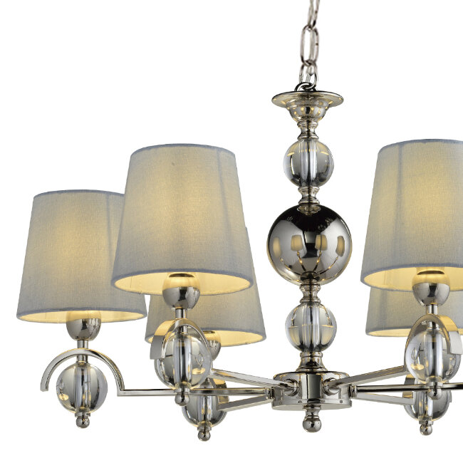 Подвесная люстра Lumien Hall Амелия LH1037/6P-NK-WT