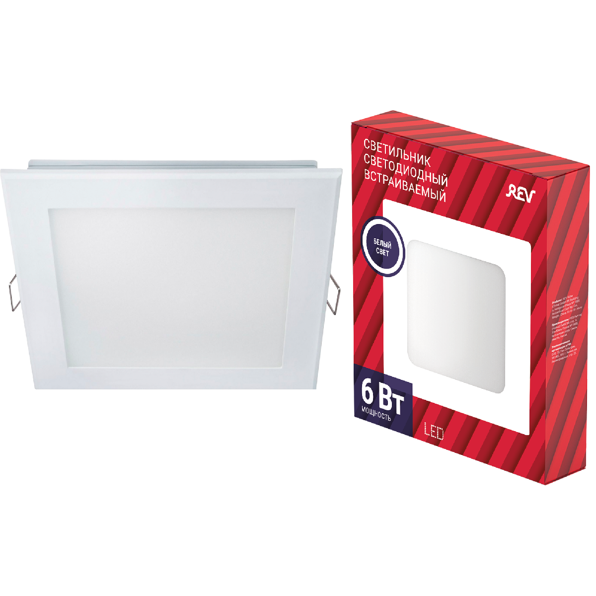 Встраиваемый светильник REV Superslim Quadro 28980 7