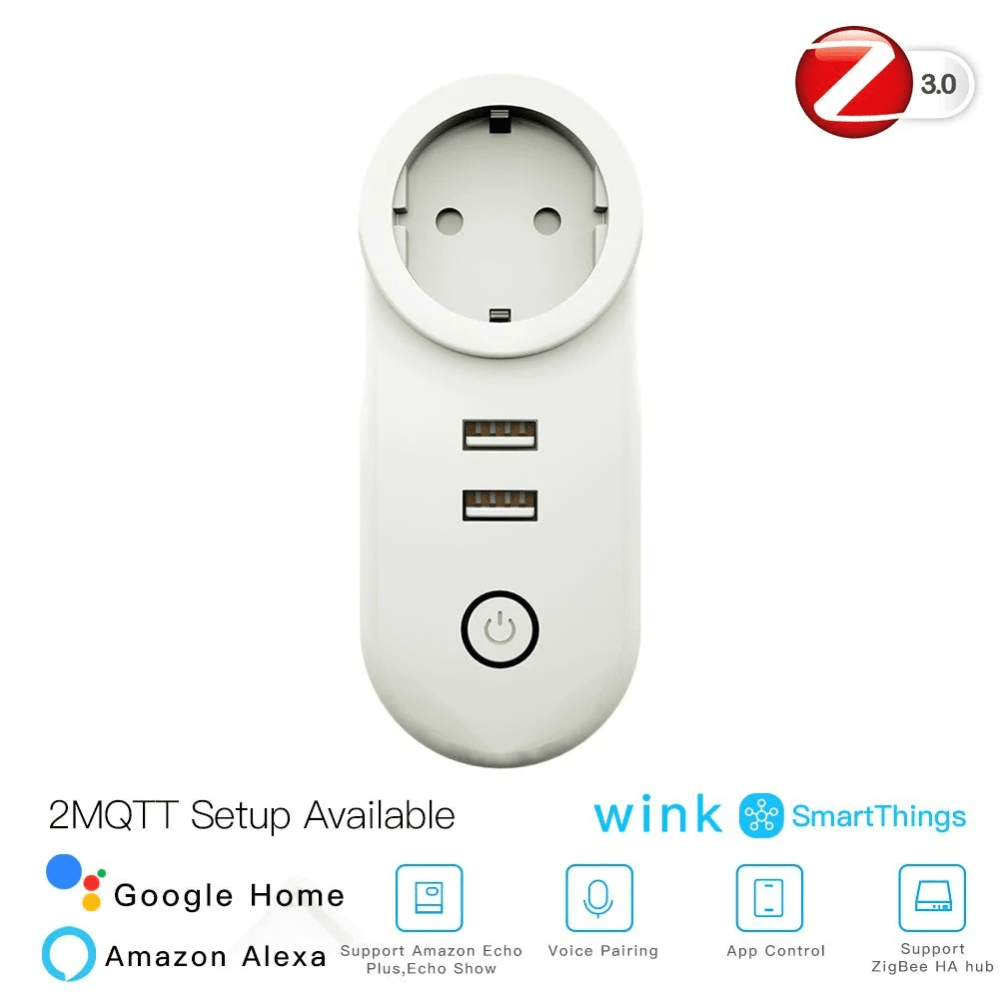 Розетка 1-пост. Moes Smart Socket Zigbee 110-240В 16А ZP-LZ-EU2U