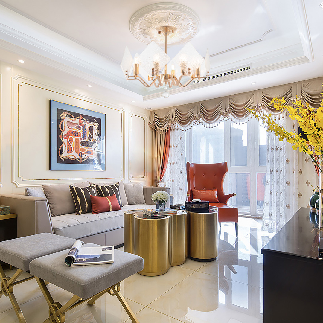 Люстра на штанге Arte Milano Sorrento 376309/8/500 GD