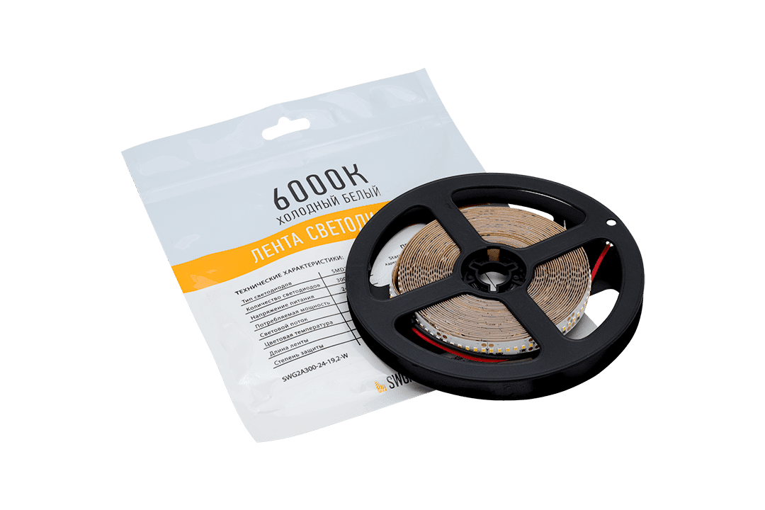 Светодиодная лента SWG SWG2A300-24-19.2-W 003602