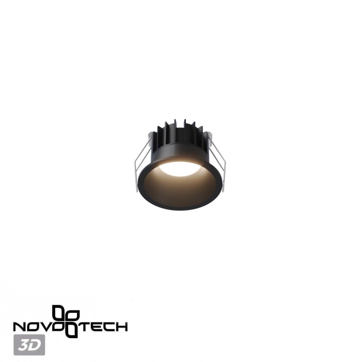 Встраиваемый светильник с переключателем цв. температуры Novotech Wir Brillo 359866