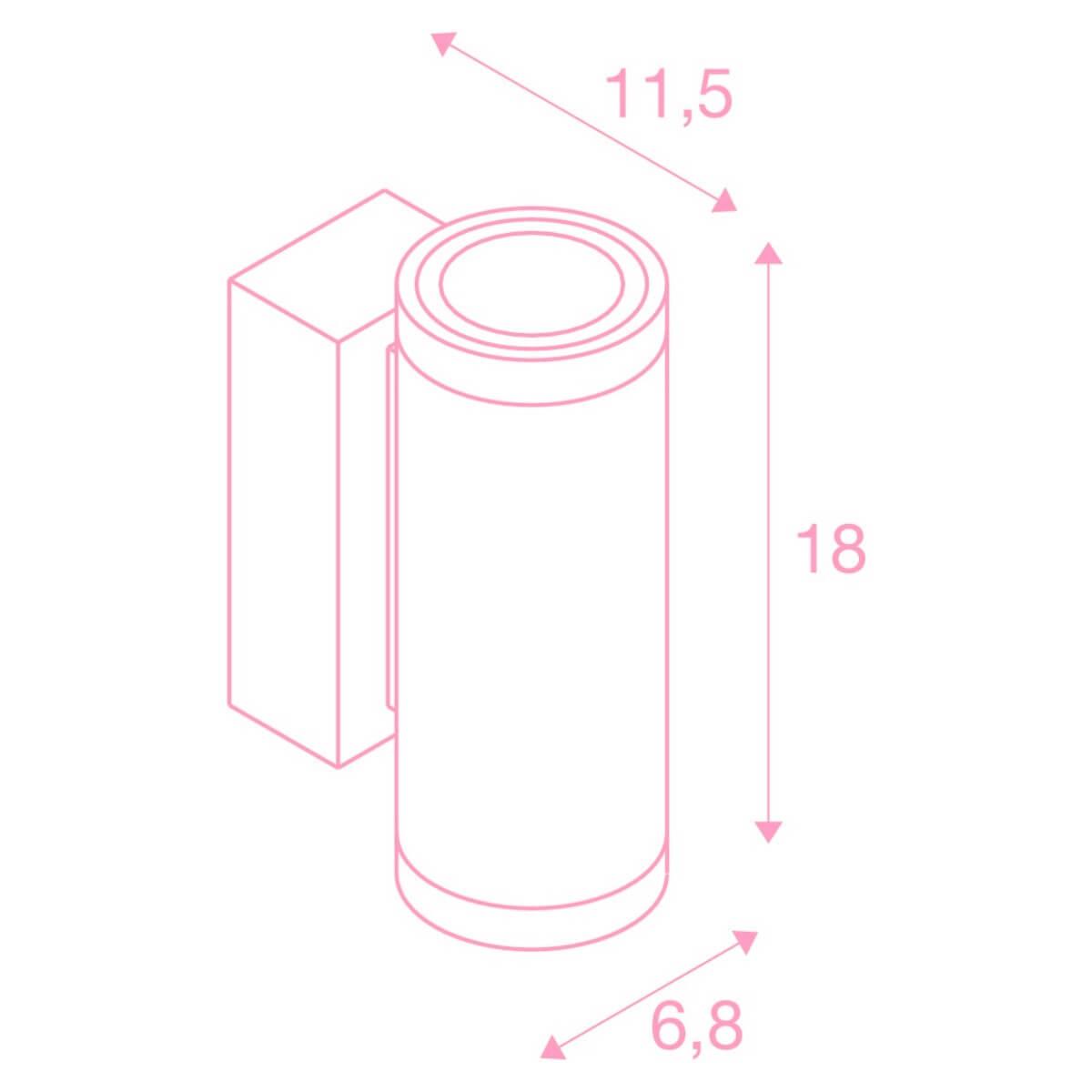 Уличный настенный светильник SLV Enola Roud 1003424