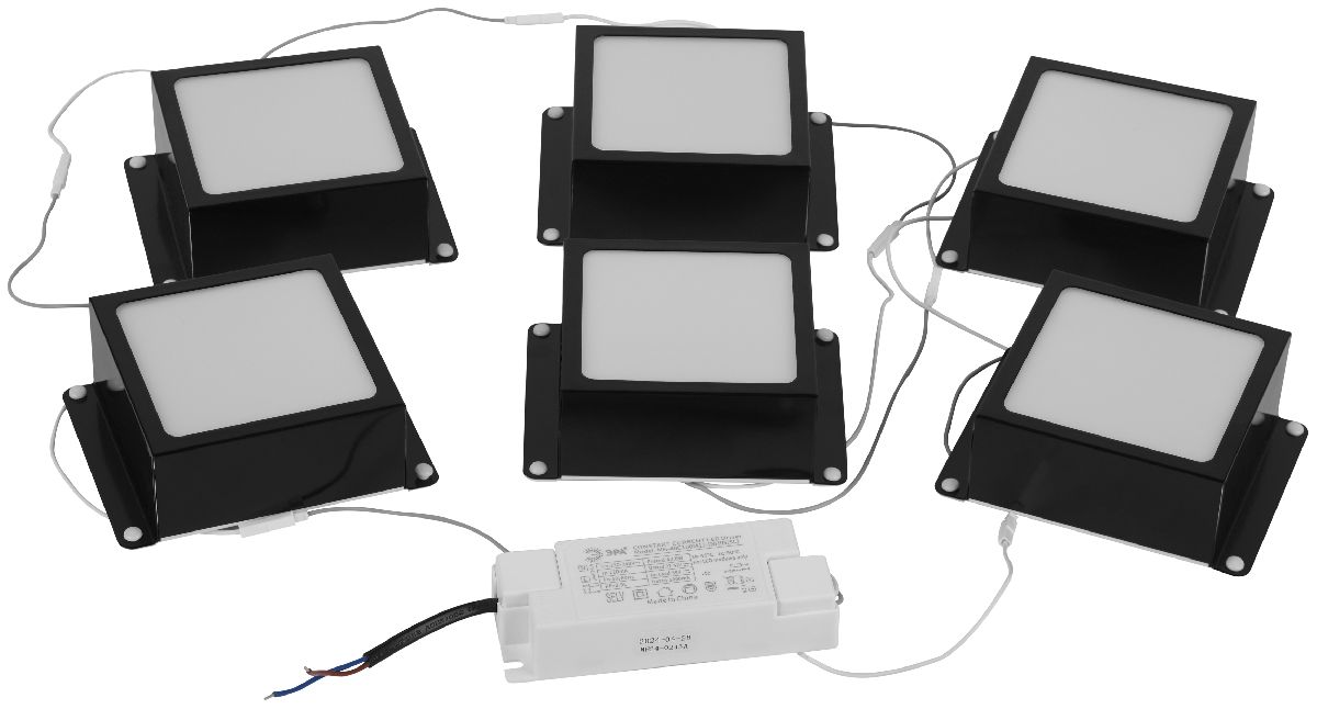 Встраиваемый светильник (комплект из 6 шт.) Эра SPO-646-3-4K-B6 Б0063052