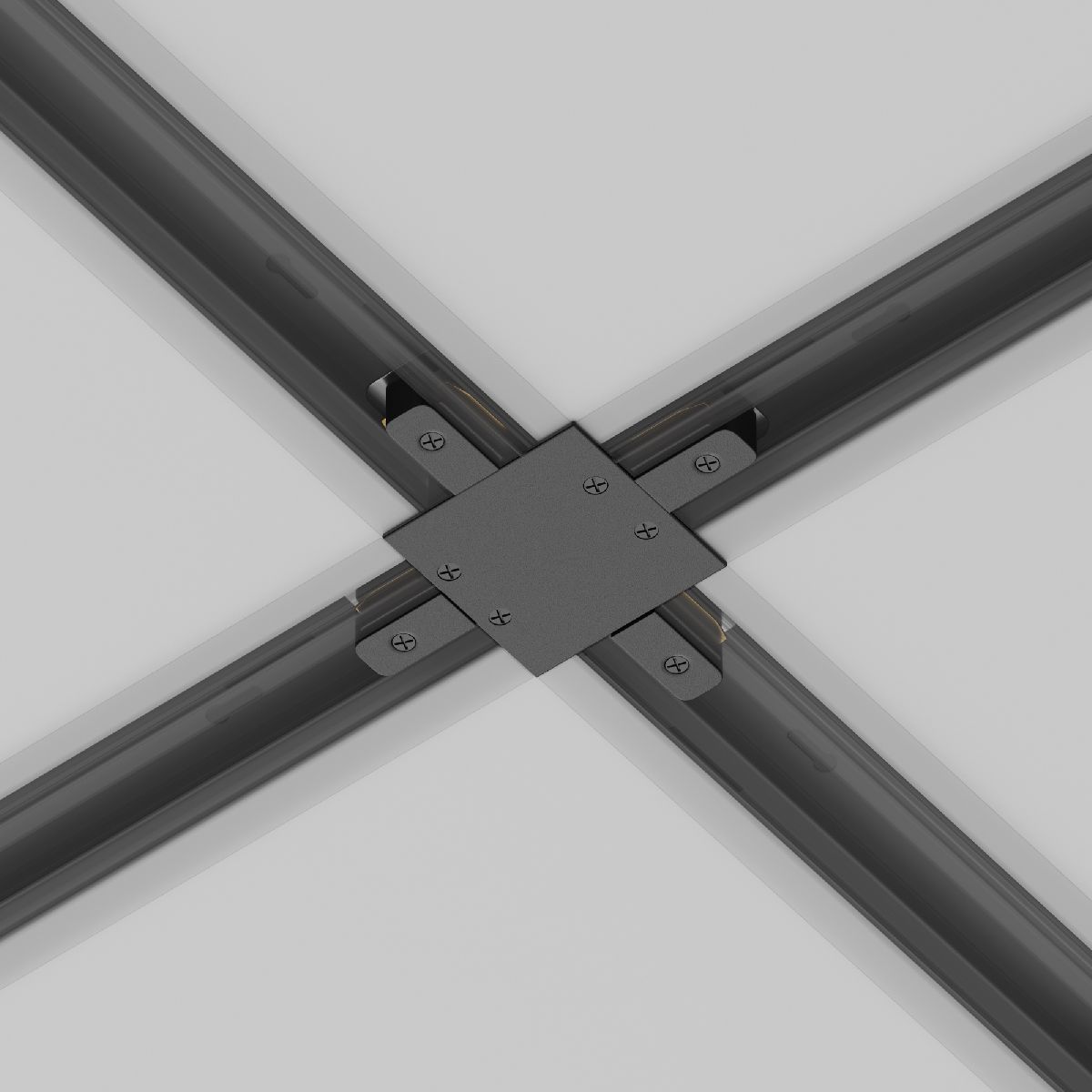 Коннектор X-образный Maytoni Accessories for tracks TRA002CX-11B