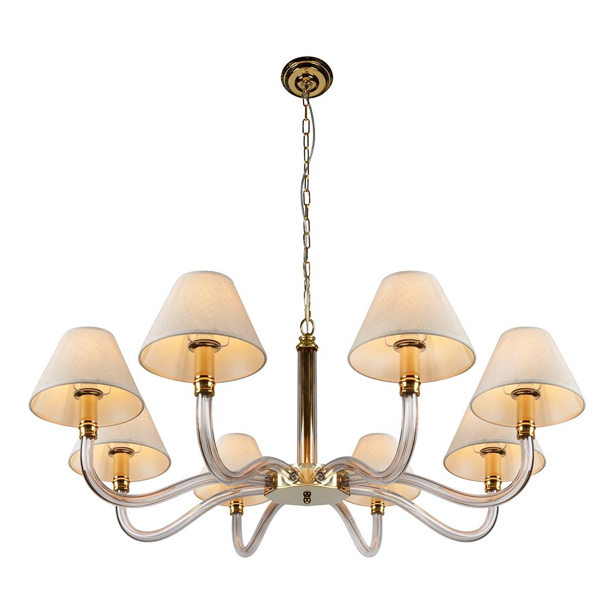 Подвесная люстра iLamp Amber YT2043-8 GD+Coffee