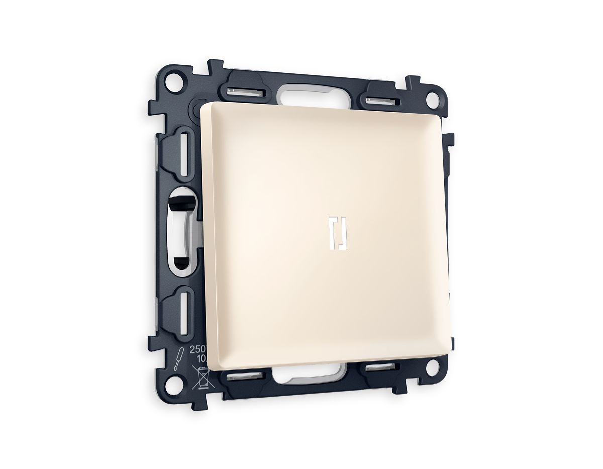 Комплект механизма 1-кл проходного выключателя с подсветкой Ambrella Volt Alfa MA322035