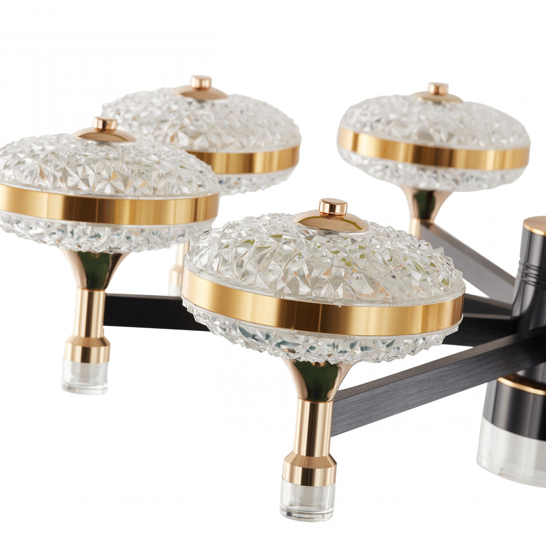 Подвесная люстра Arte Milano Ferrara 273059/8 BK/GD