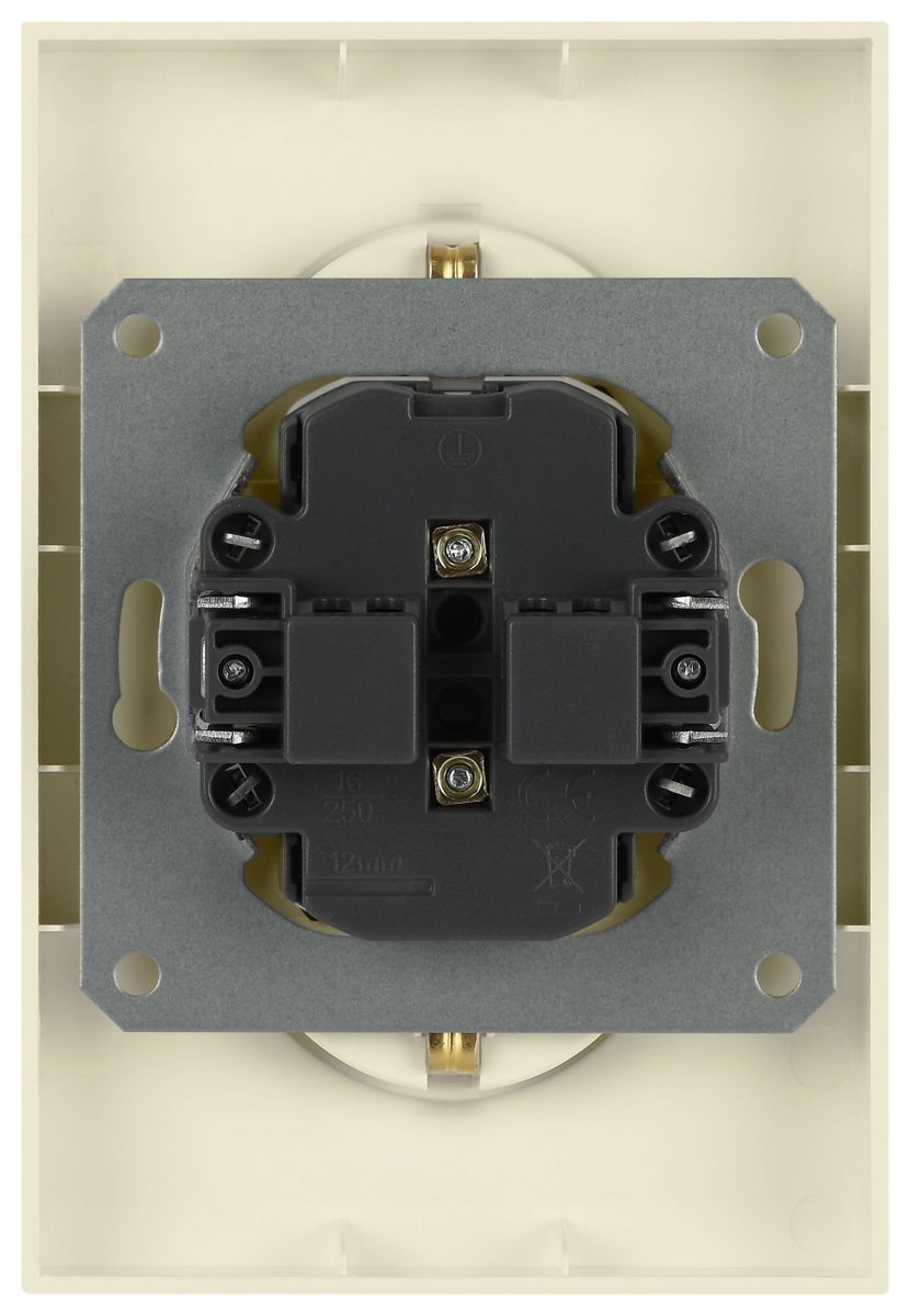 Розетка Эра Arktik 16-2107-02 без заземления двойная 2X2P 16А-250В слоновая кость Б0071682