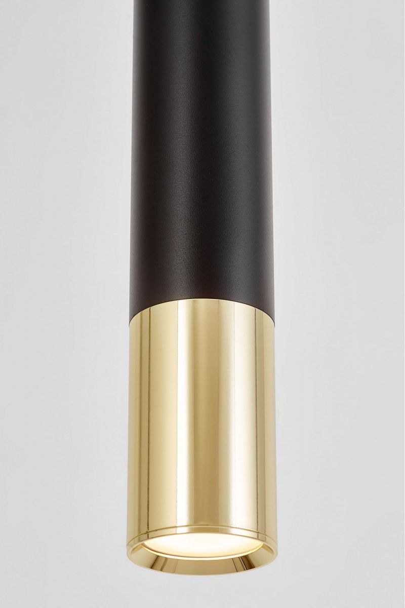 Подвесной светильник Lumina Deco Tuba LDP 1101-300 BK+GD