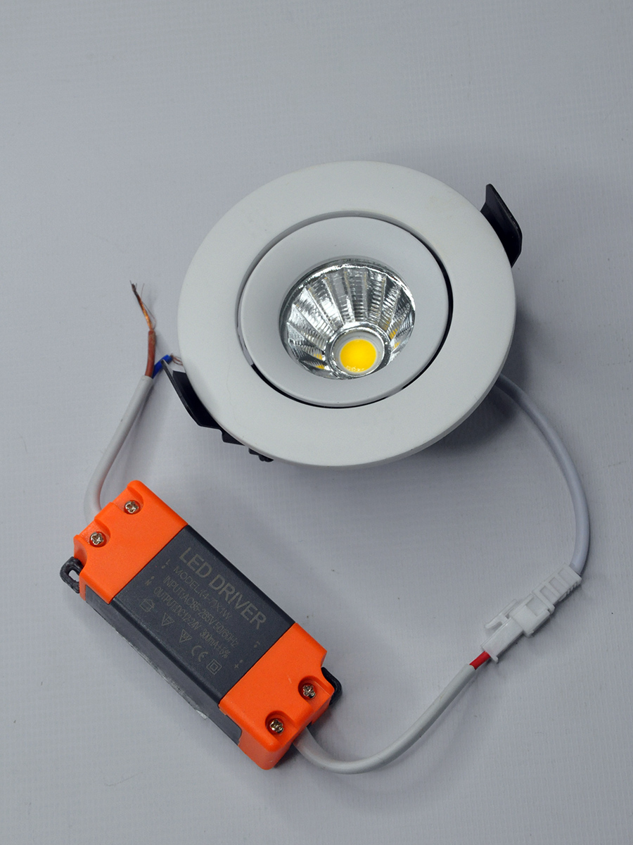 Встраиваемый светильник Elvan VLS-006R-7W-WW-Wh