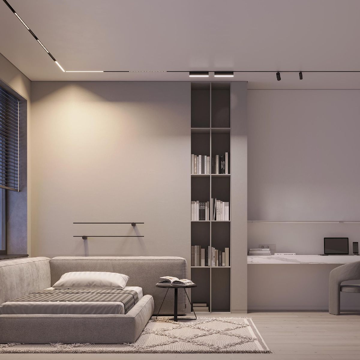 Трековый магнитный светильник Arlight MAG-ORIENT-SPOT-R45-12W Day4000-MIX (BK, 24 deg, 48V, TUYA) 047019