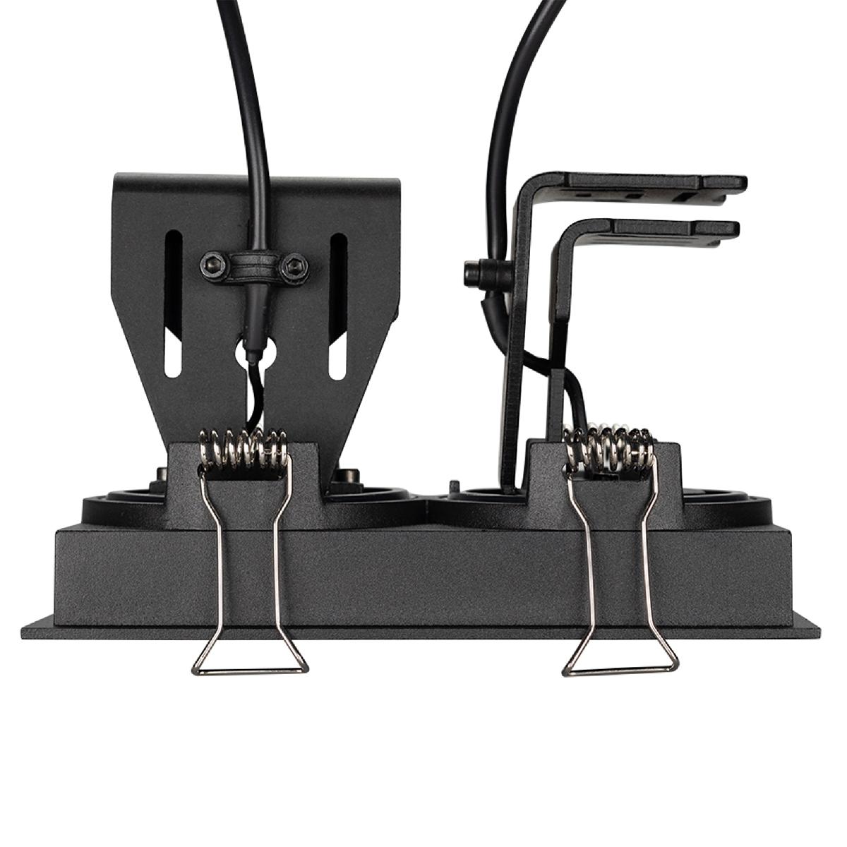 Встраиваемый светильник Arlight CL-SNODO-LUM-S148x80-2x9W Warm3000 (BK, 45 deg) 039325