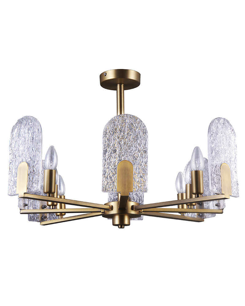 Потолочная люстра Lumien Hall Мори 3010/8P-AB-CL