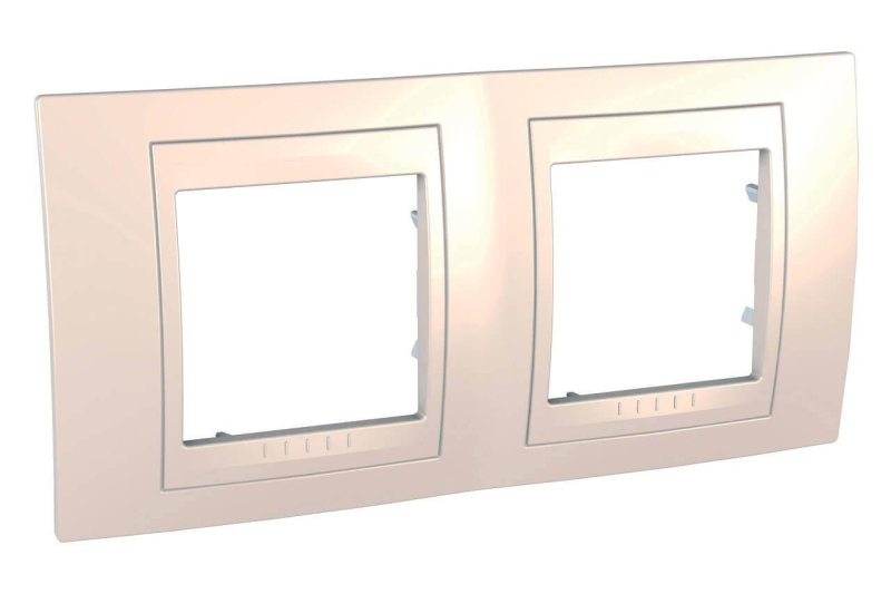 Рамка 2-постовая Schneider Electric Unica Хамелеон MGU6.004.25