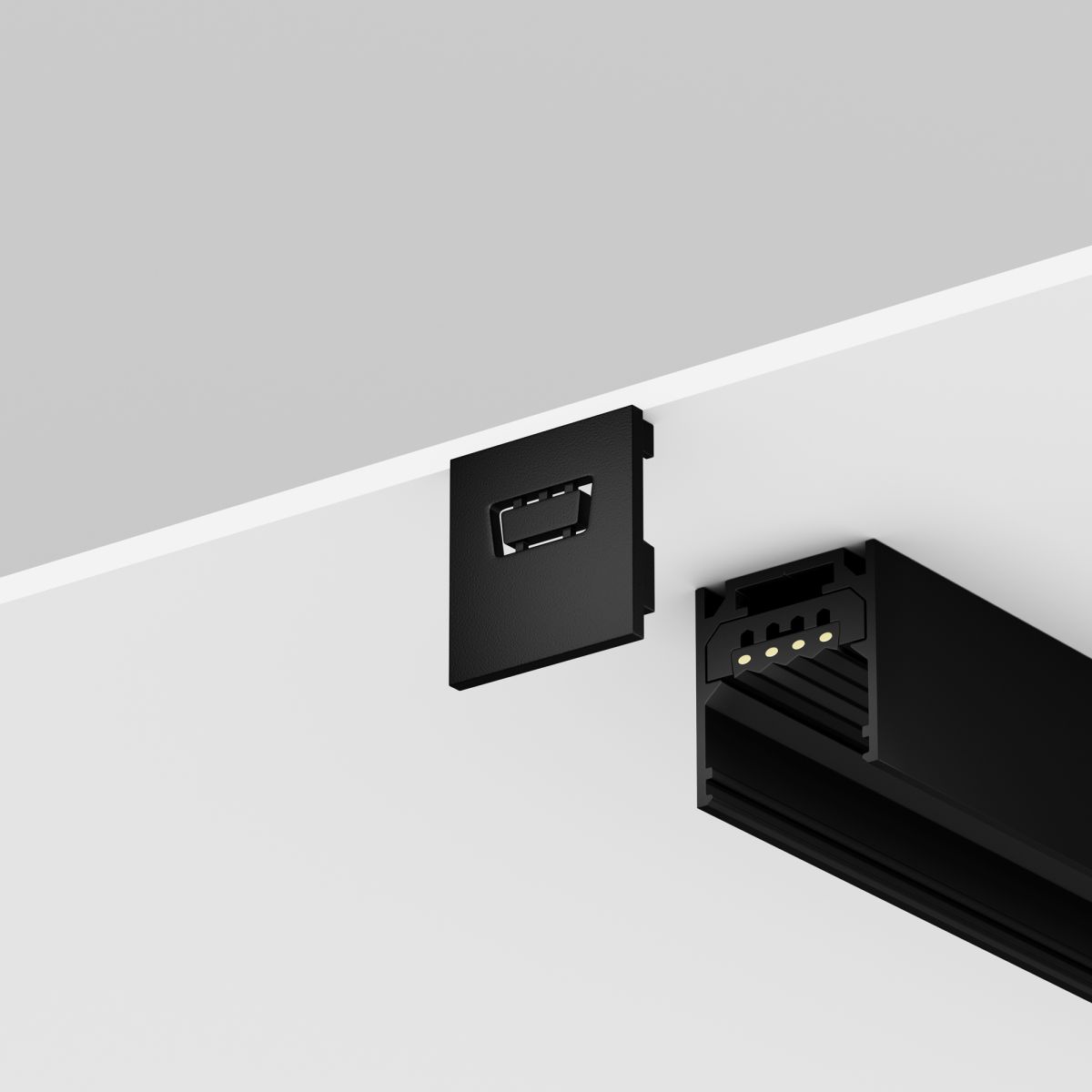 Комплект заглушек для алюминиевого профиля Maytoni Exility IP O-TR002-EC