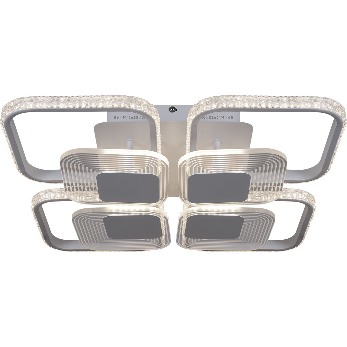 Потолочная люстра Reluce 05886-0.3-4+4B WH