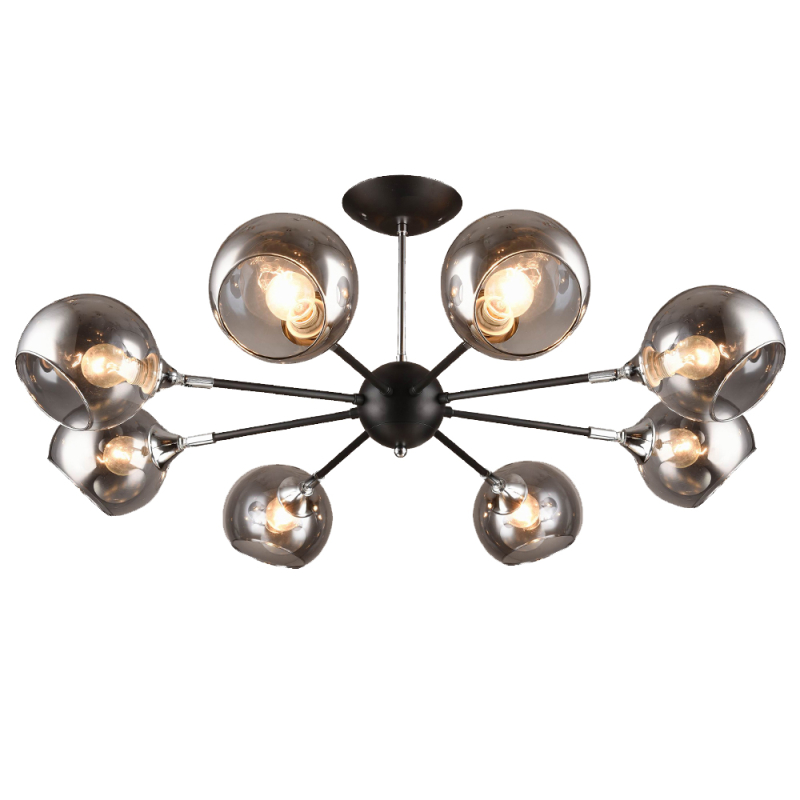 Люстра на штанге Milosh tendence 0538CL-8BK